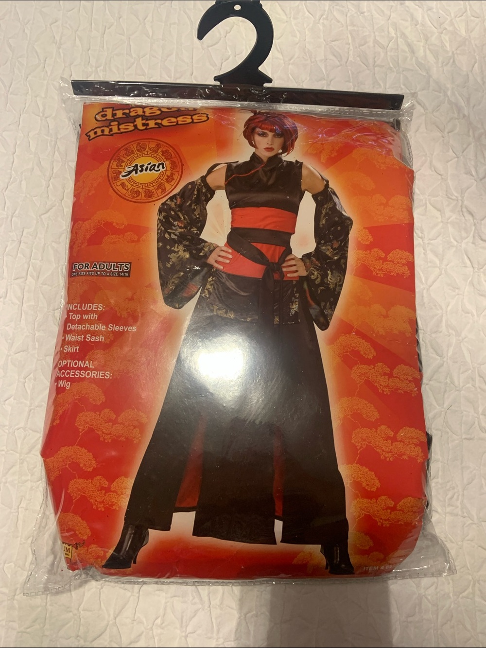 Asian Dragon Mistress Adults Costume - Black and Red